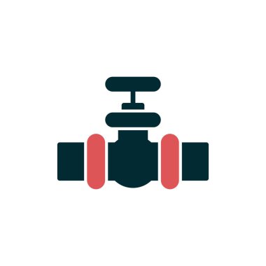 Su musluğu simgesinin vektör illüstrasyonu