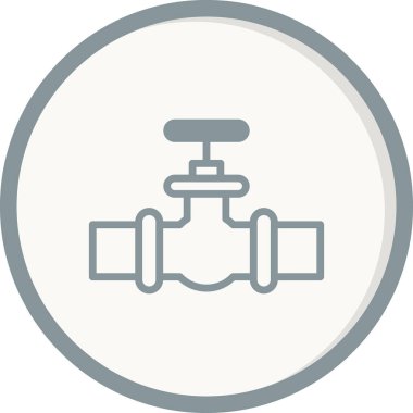 Su musluğu simgesinin vektör illüstrasyonu