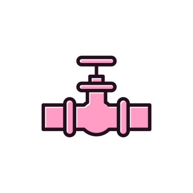 Su musluğu simgesinin vektör illüstrasyonu