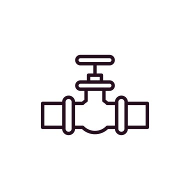 Su musluğu simgesinin vektör illüstrasyonu