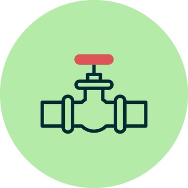 Su musluğu simgesinin vektör illüstrasyonu