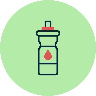 su şişesi simgesi, vektör illüstrasyon tasarımı