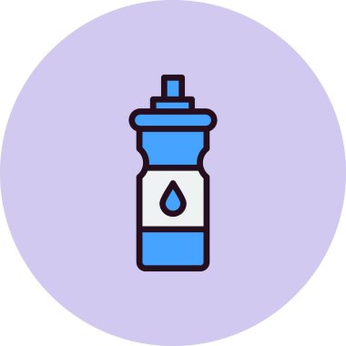 su şişesi simgesi, vektör illüstrasyon tasarımı