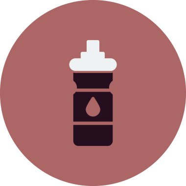 su şişesi simgesi, vektör illüstrasyon tasarımı