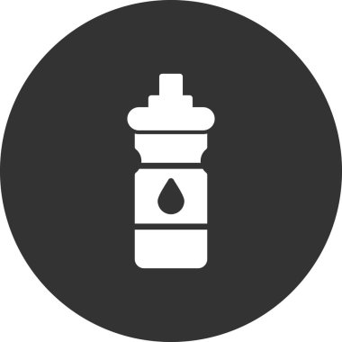 su şişesi simgesi, vektör illüstrasyon tasarımı