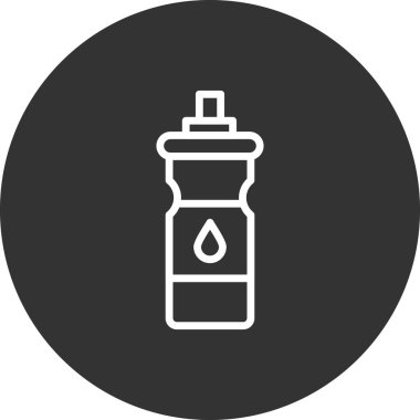 su şişesi simgesi, vektör illüstrasyon tasarımı