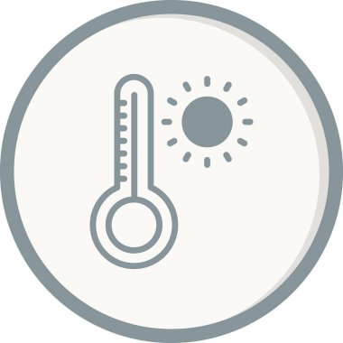 sıcaklık simgesi vektör illüstrasyonu