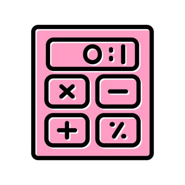 hesap makinesi simgesi vektör illüstrasyonu