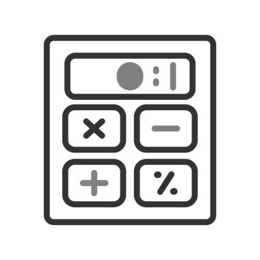 hesap makinesi simgesi vektör illüstrasyonu