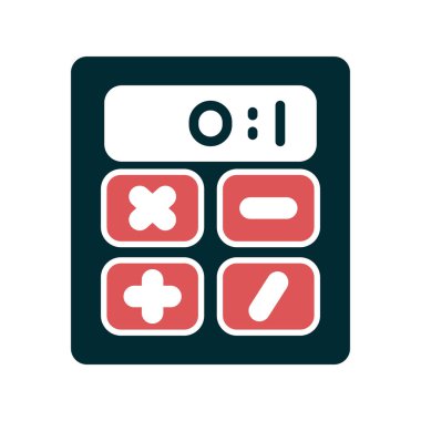 hesap makinesi simgesi vektör illüstrasyonu