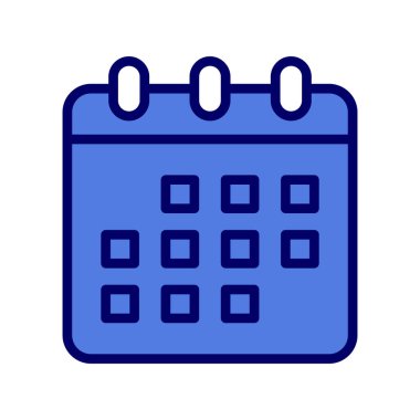 Takvim, planlayıcı. Basit vektör illüstrasyonu