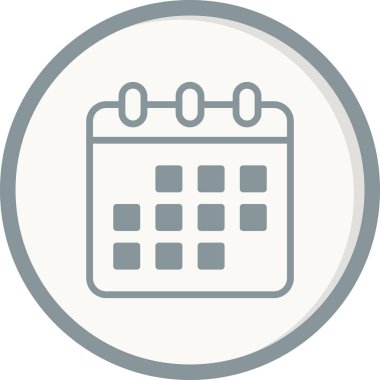 Takvim, planlayıcı. Basit vektör illüstrasyonu