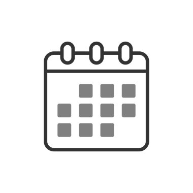 Takvim, planlayıcı. Basit vektör illüstrasyonu