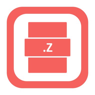 Dosya biçimi simgesinin basit tasarımı