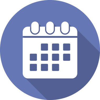 Takvim, planlayıcı. Basit vektör illüstrasyonu