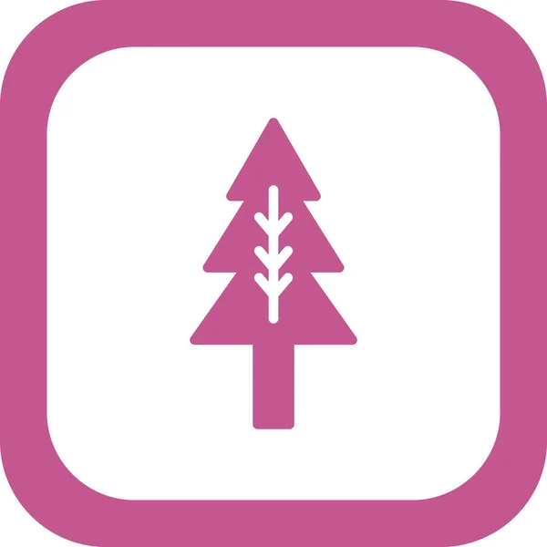 Pine Tree Vector Icon Modern Simple Design — стоковый вектор