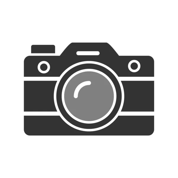 Obrázek Vektoru Ikony Fotoaparátu — Stockový vektor