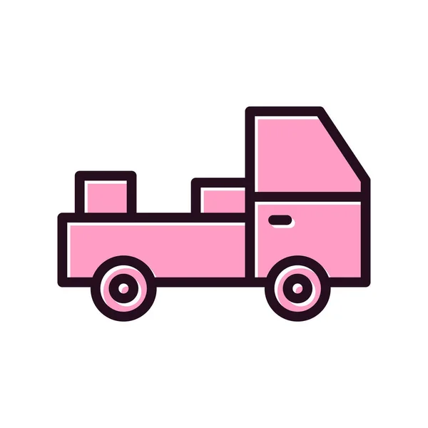 Truck Modern Icon Vector Illustration — Vettoriale Stock