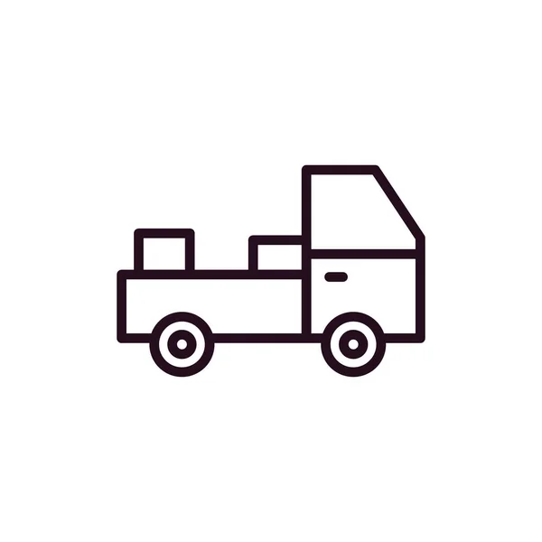 Іконка Вантажівки Векторна Ілюстрація — стоковий вектор