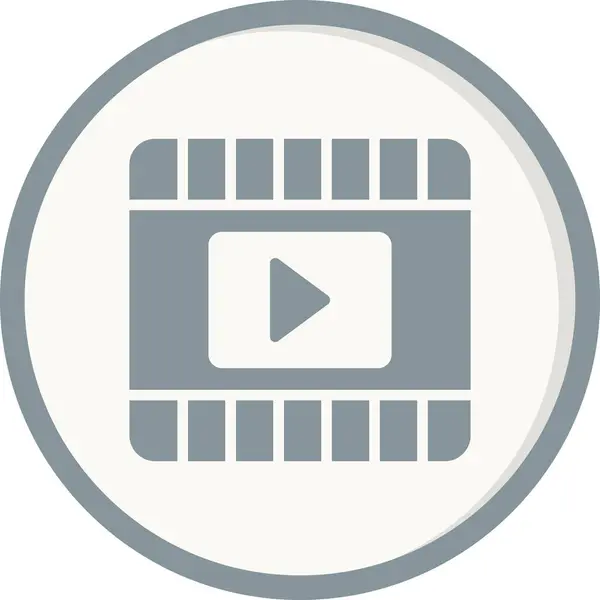 Obrázek Vektoru Ikony Přehrávače Videa — Stockový vektor