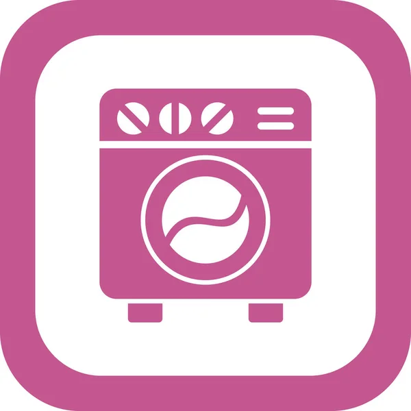Washing Machine Web Icon Simple Design — Stok Vektör