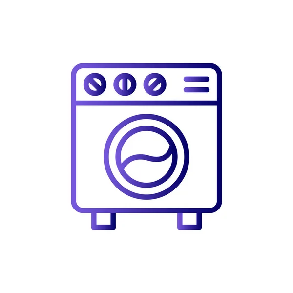 Lavadora Icono Web Diseño Simple — Vector de stock