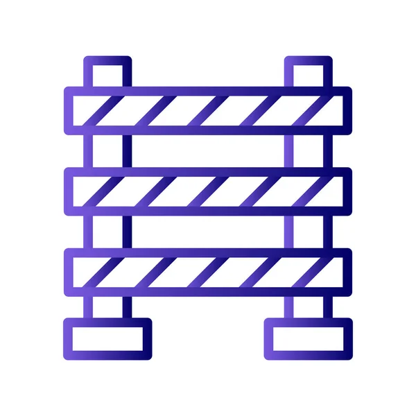 Road Block Icon Vector Illustration — Stockový vektor