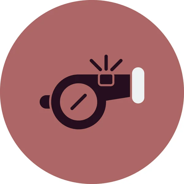 Whistle Web Icon Simple Design — Stock Vector