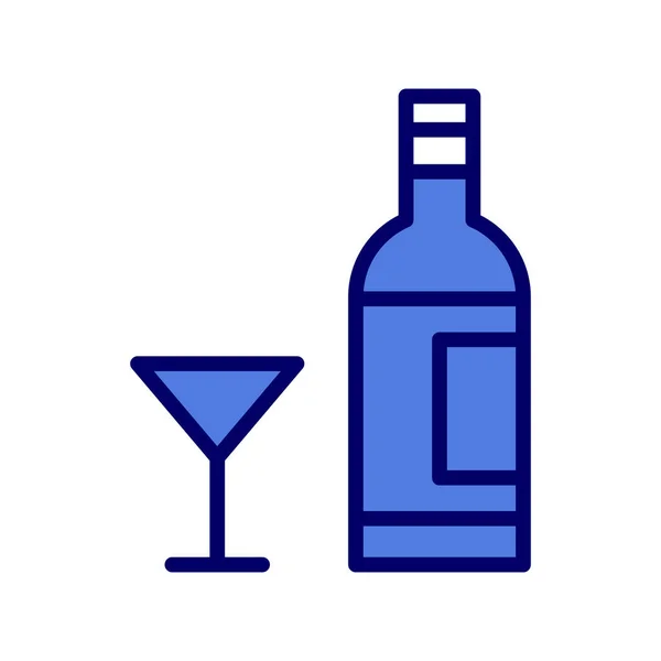 Alcohol Eenvoudig Icoon Vectorillustratie — Stockvector