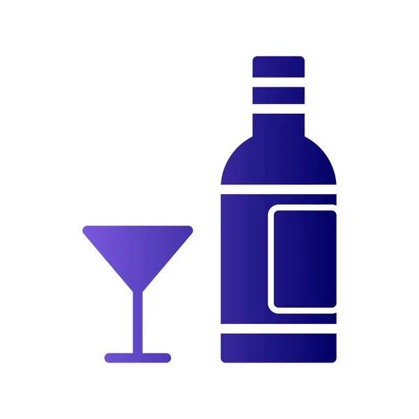 Alkohol Einfaches Symbol Vektorillustration — Stockvektor