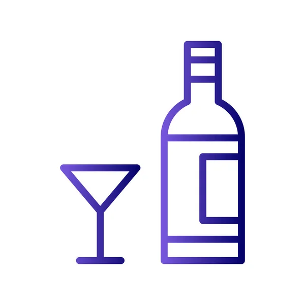 Alcohol Eenvoudig Icoon Vectorillustratie — Stockvector