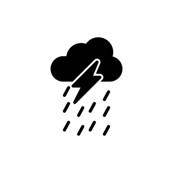 Thunder Web Icon Simple Design — Stock Vector