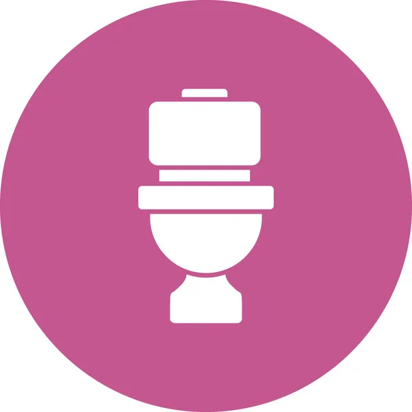 Ikona Znaku Toalety Płaski Styl Projektowania — Wektor stockowy