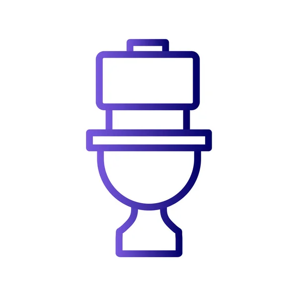 Toilet Sign Icon Flat Design Style — Stok Vektör