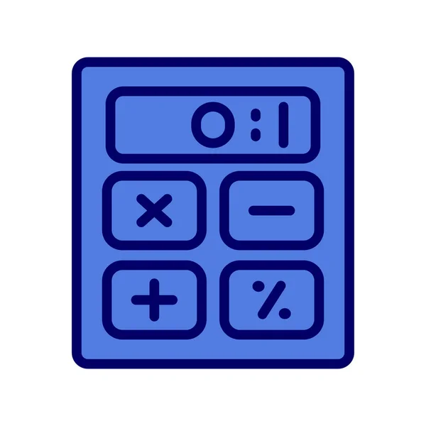 Calculadora Icono Vector Ilustración — Vector de stock