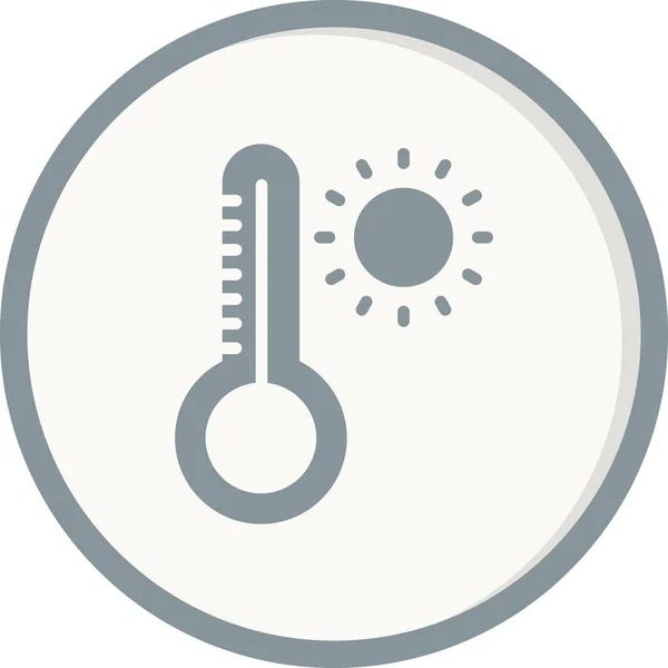 Simple Web Interface Weather App Icon Vector Illustration — Vetor de Stock
