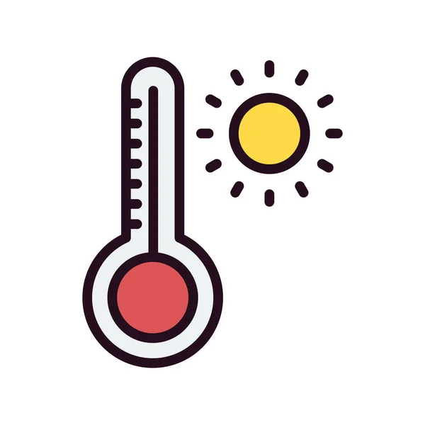 Simple Web Interface Weather App Icon Vector Illustration — стоковый вектор