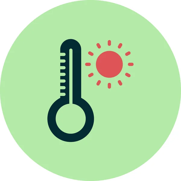 Enkel Webbgränssnitt Väder App Ikon Vektor Illustration — Stock vektor