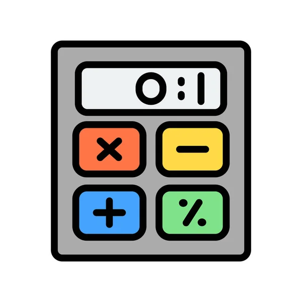 Taschenrechner Symbol Vektor Illustration — Stockvektor