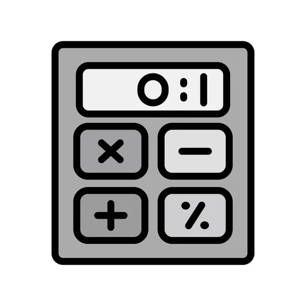 Calculadora Icono Vector Ilustración — Vector de stock