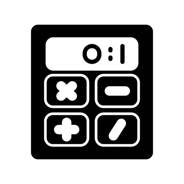 Calculadora Icono Vector Ilustración — Vector de stock