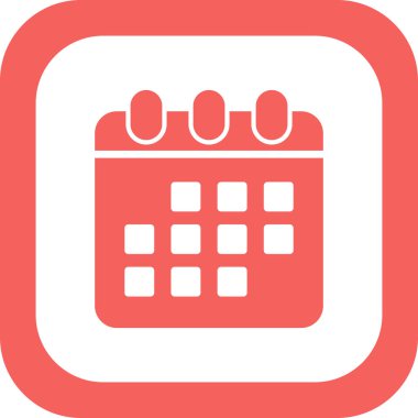 Takvim, planlayıcı. Basit vektör illüstrasyonu