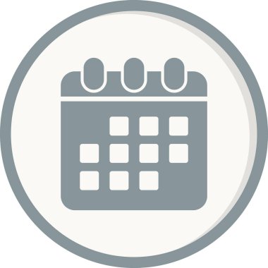 Takvim, planlayıcı. Basit vektör illüstrasyonu