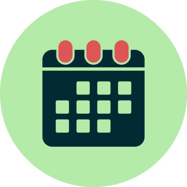 Takvim, planlayıcı. Basit vektör illüstrasyonu