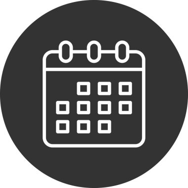 Takvim, planlayıcı. Basit vektör illüstrasyonu