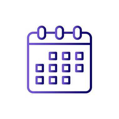 Takvim, planlayıcı. Basit vektör illüstrasyonu