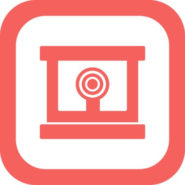 Çekim Çekimi Basit simge, vektör illüstrasyonu