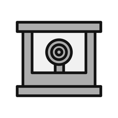 Çekim Çekimi Basit simge, vektör illüstrasyonu