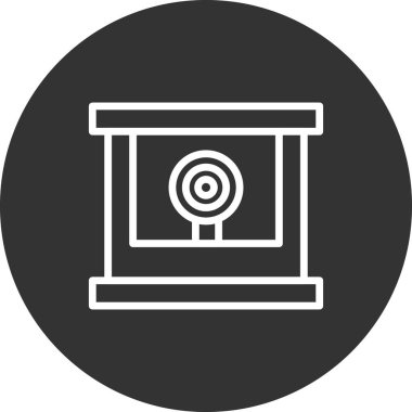 Çekim Çekimi Basit simge, vektör illüstrasyonu