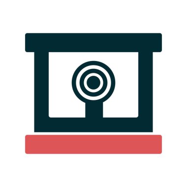 Çekim Çekimi Basit simge, vektör illüstrasyonu